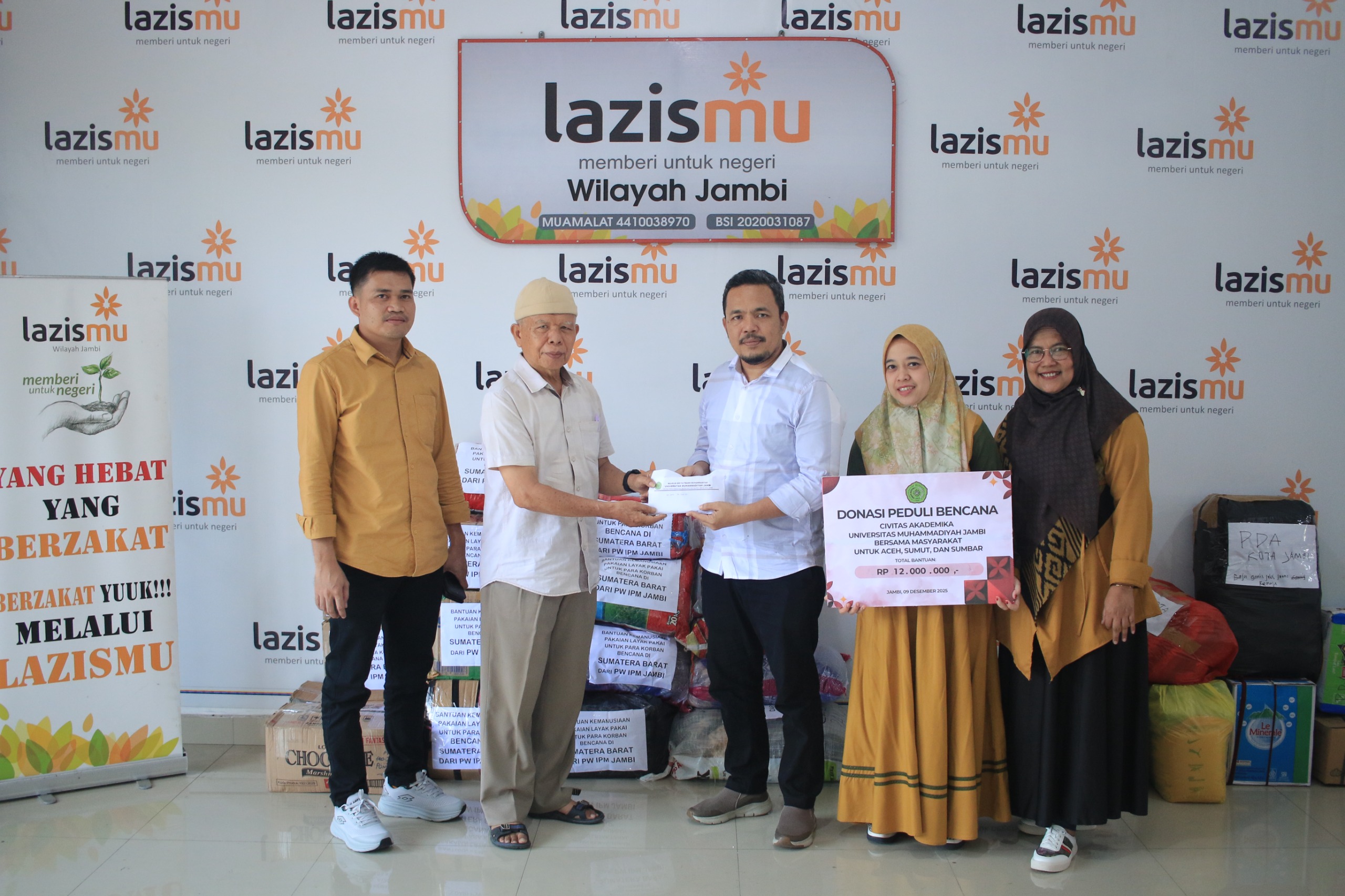 UM Jambi Salurkan Bantuan untuk Korban Bencana Sumatera lewat LazisMu Wilayah Jambi