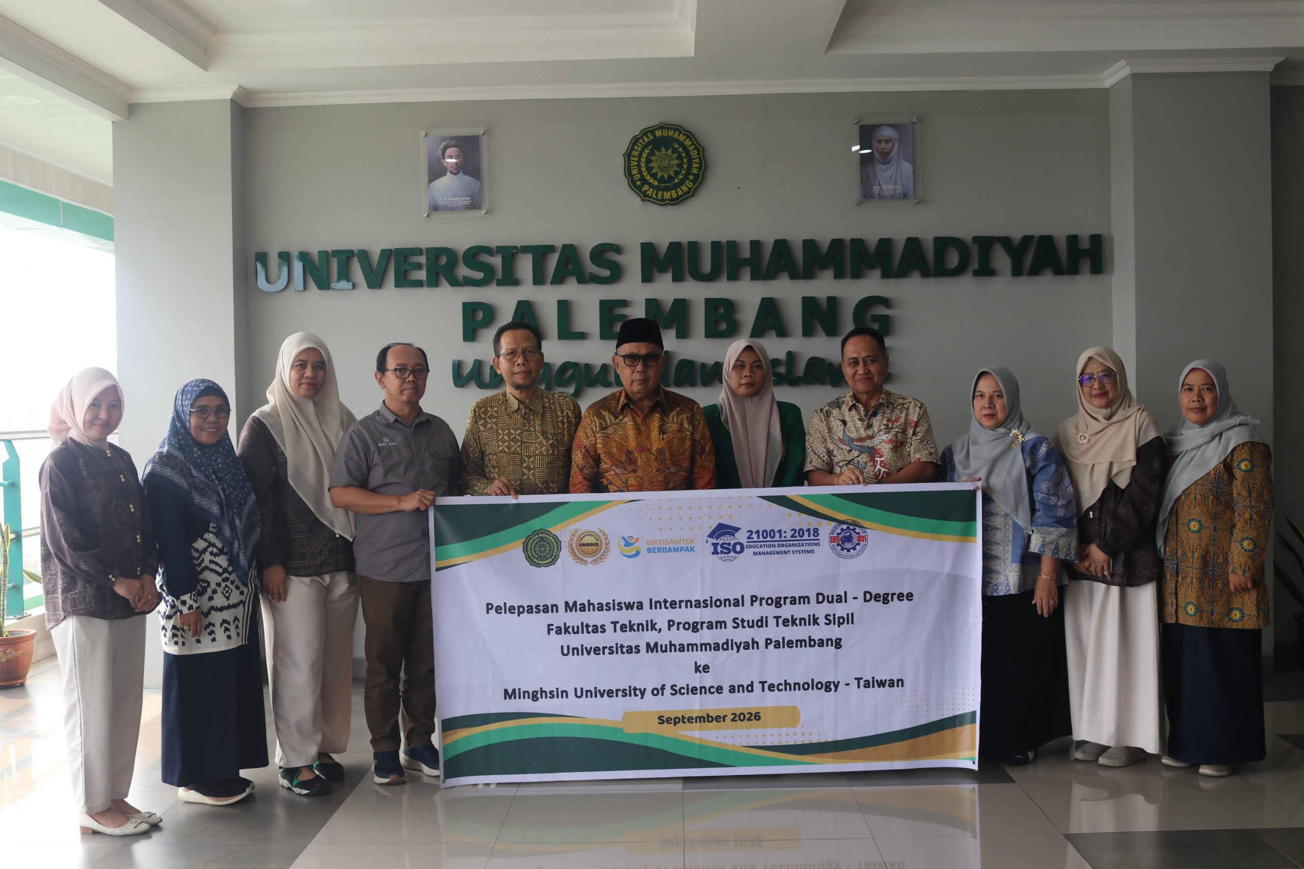Mahasiswa Teknik Sipil UM Palembang Lolos Program Dual Degree Taiwan, Kuliah hingga Magang di Industri Internasional