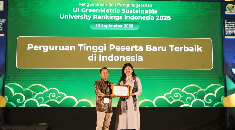 Umsura Raih Dua Penghargaan UI GreenMetric 2026, Jadi Peserta Baru Terbaik di Indonesia