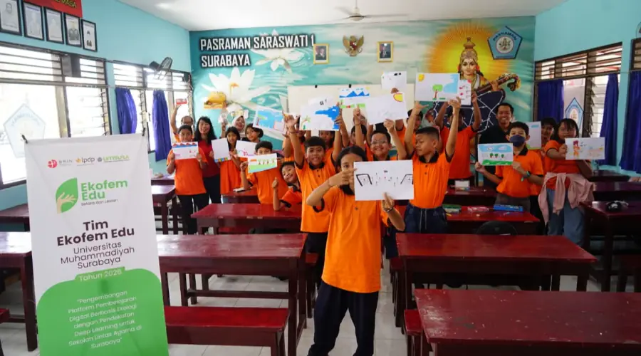 Kelompok Riset Ekofem Edu Umsura Gali Cara Anak-Anak Sekolah Lintas Iman Memaknai Lingkungan Lewat Gambar dan Metafora